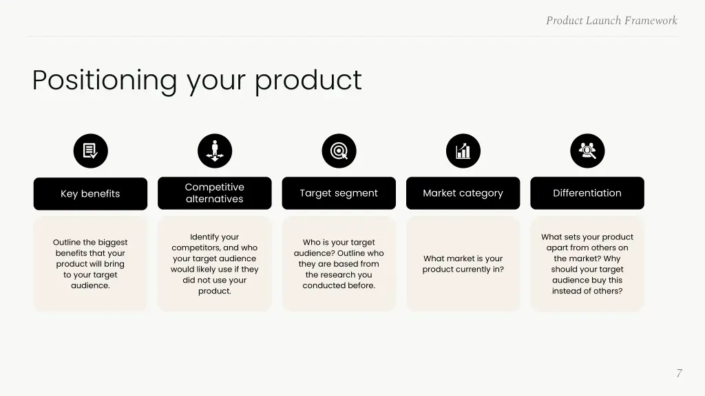 product launch framework 5