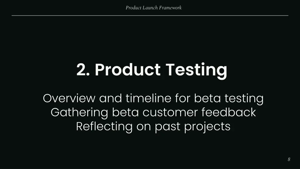 product launch framework 6