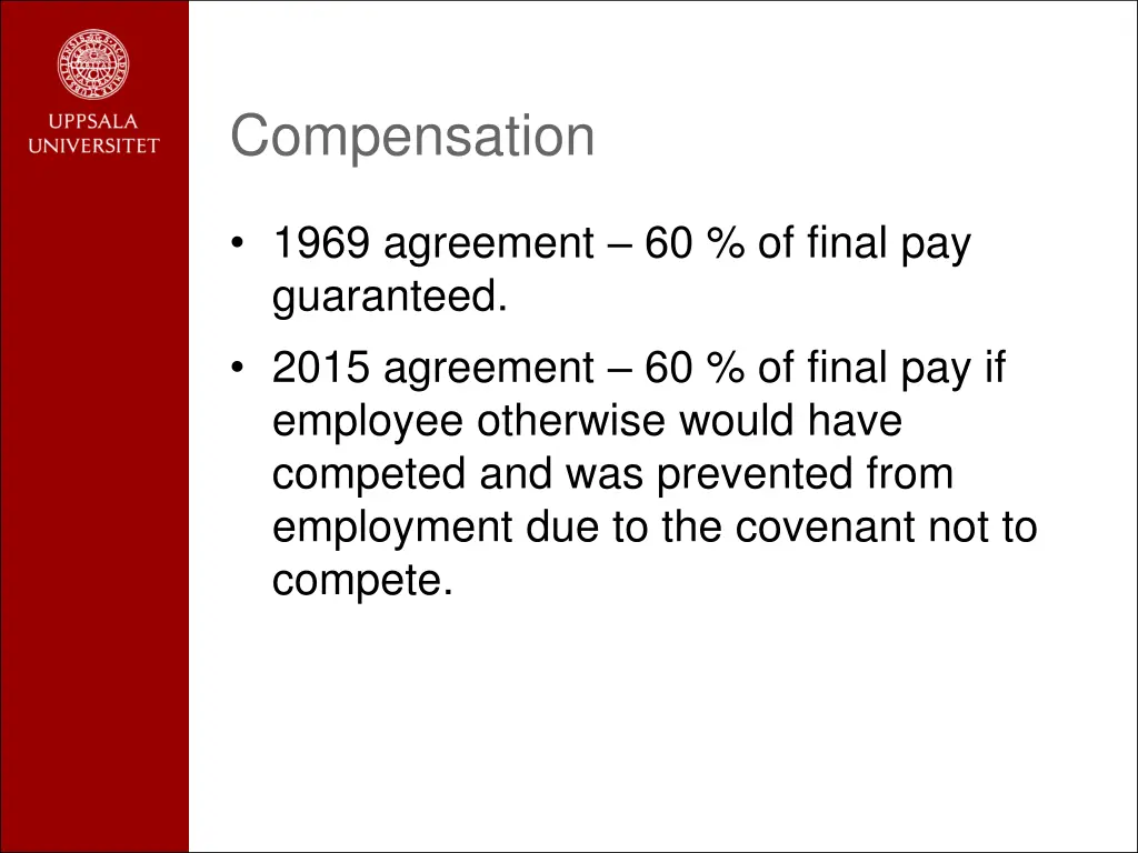 compensation