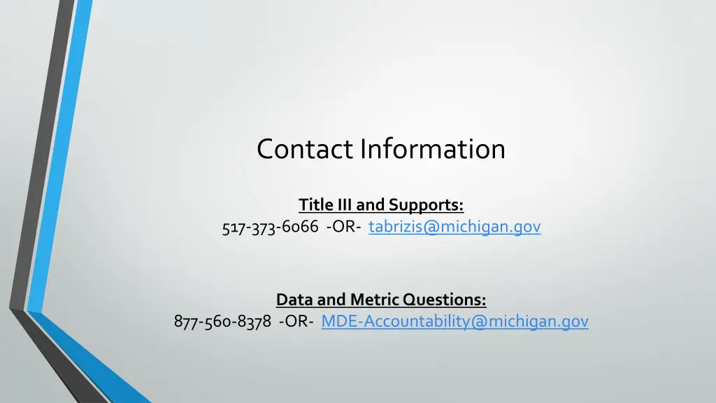 contact information