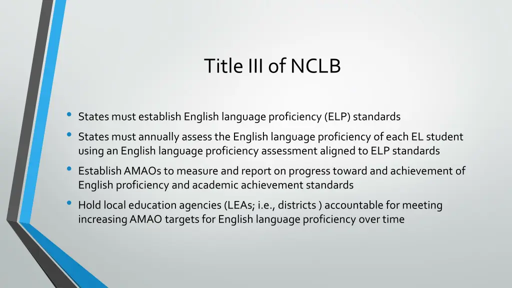 title iii of nclb