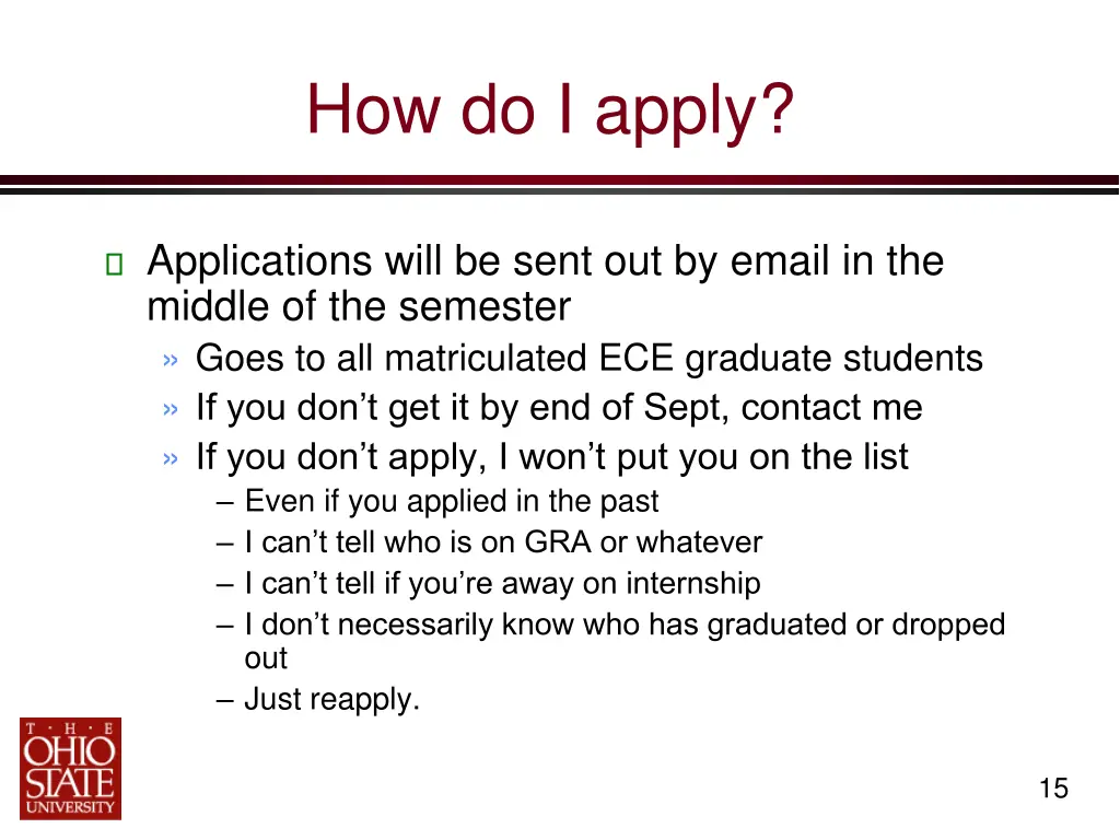 how do i apply