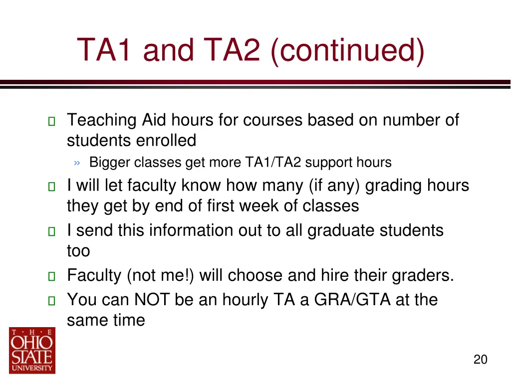 ta1 and ta2 continued