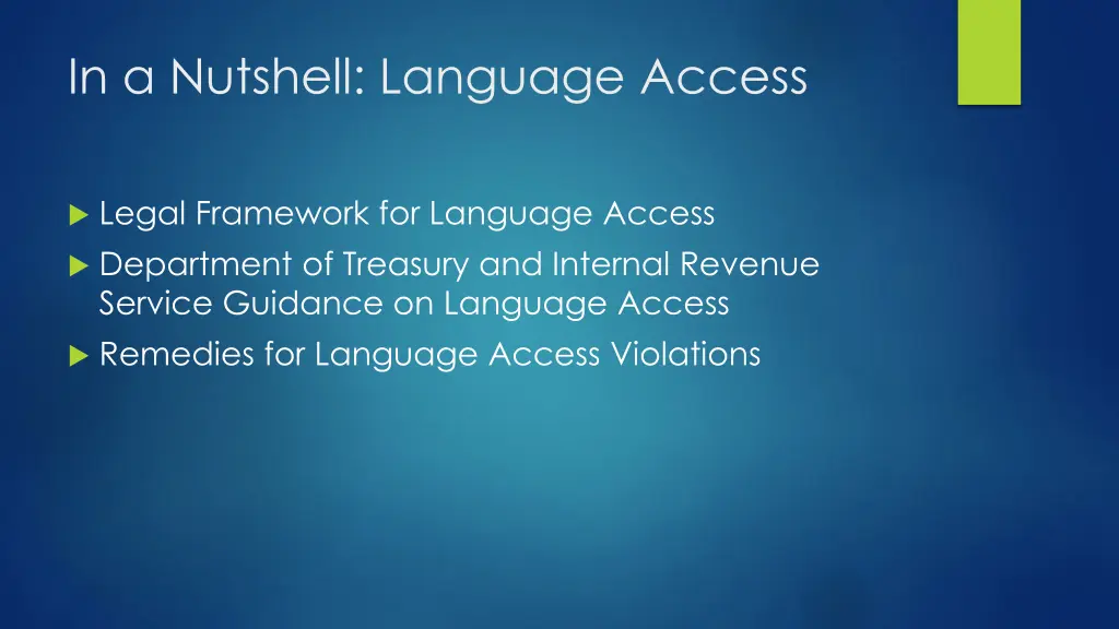in a nutshell language access