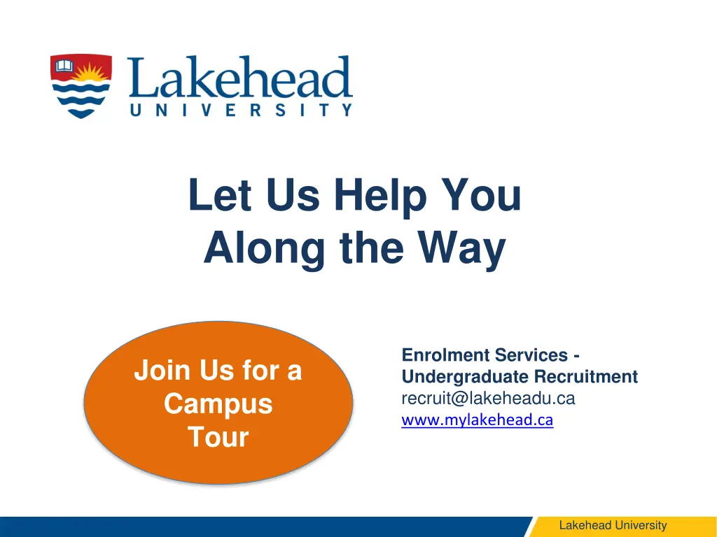 let us help you along the way
