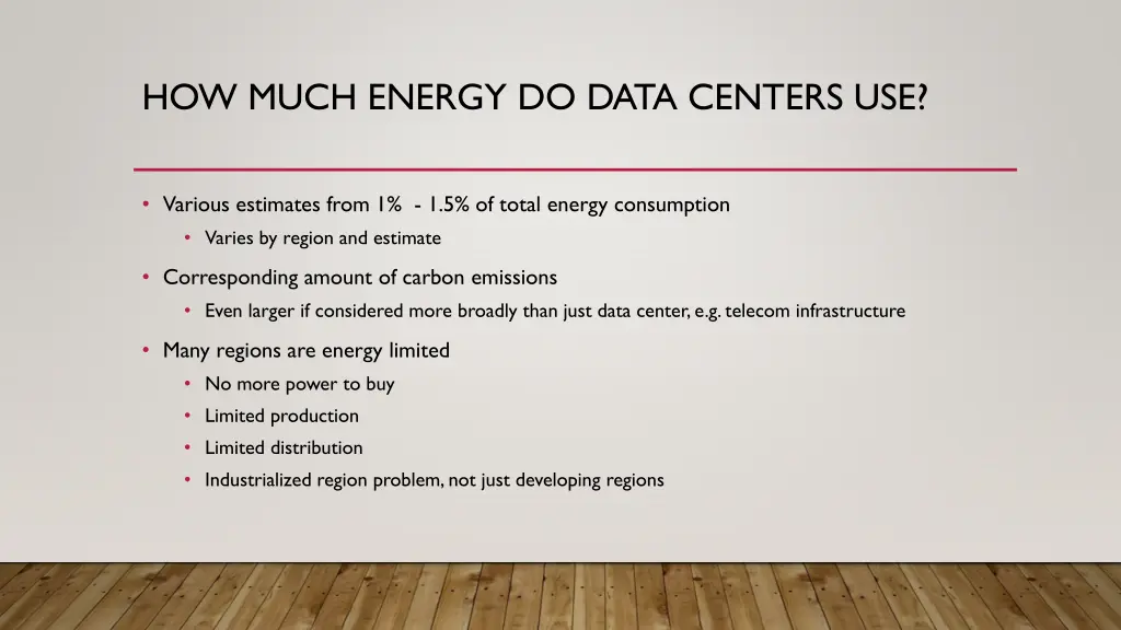how much energy do data centers use