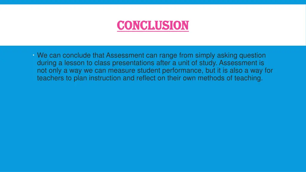 conclusion conclusion