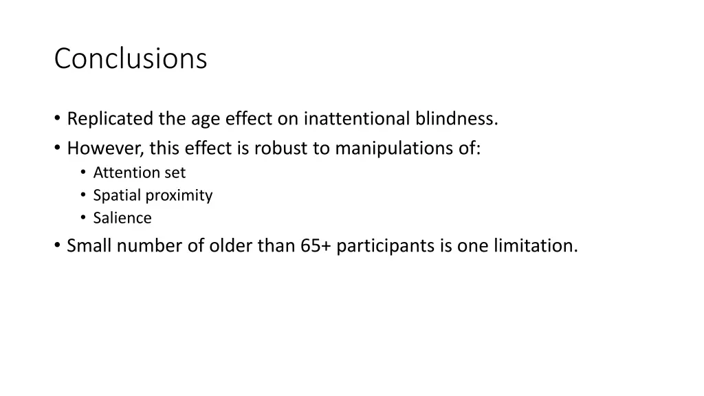 conclusions