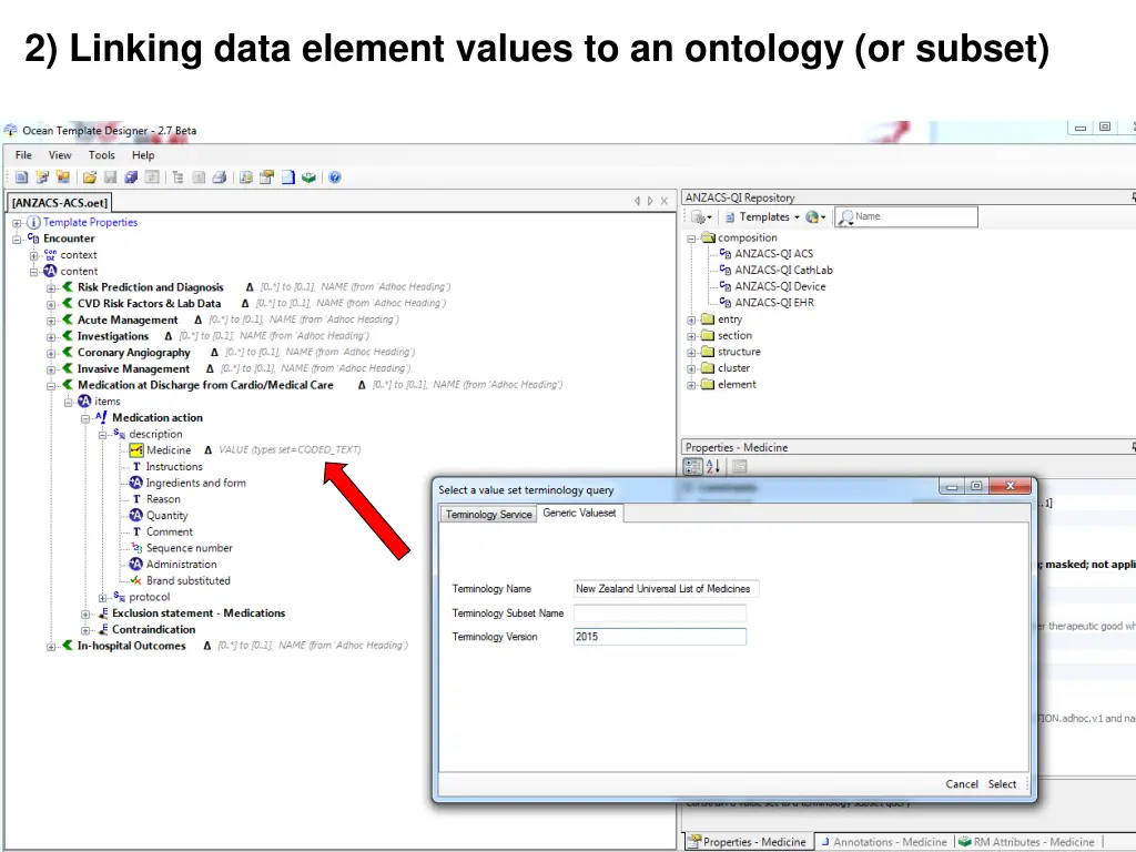 2 linking data element values to an ontology