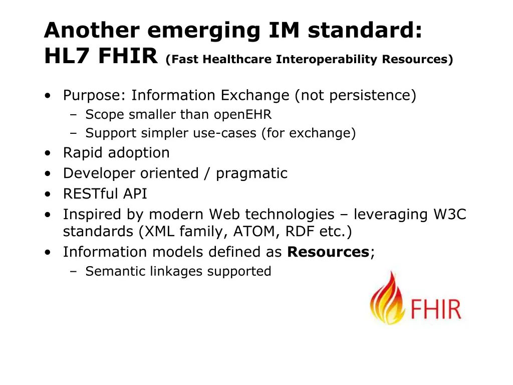 another emerging im standard hl7 fhir fast