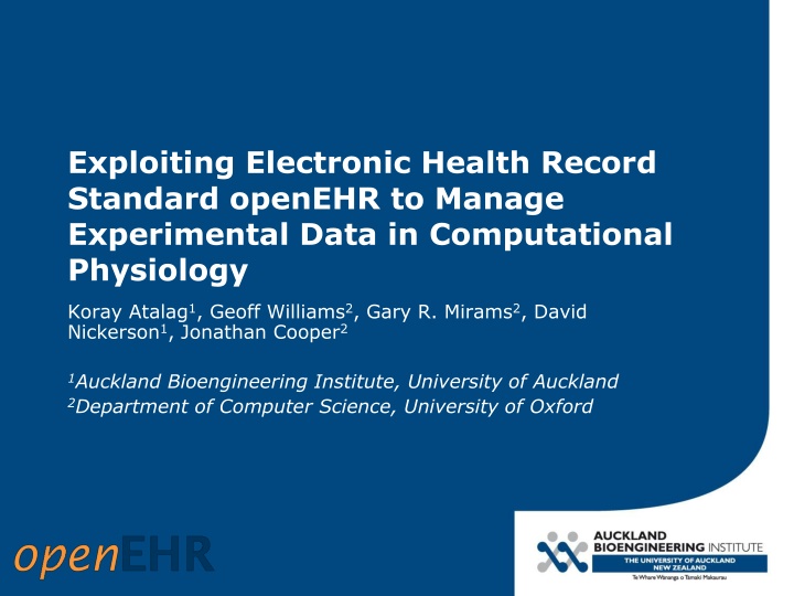 exploiting electronic health record standard