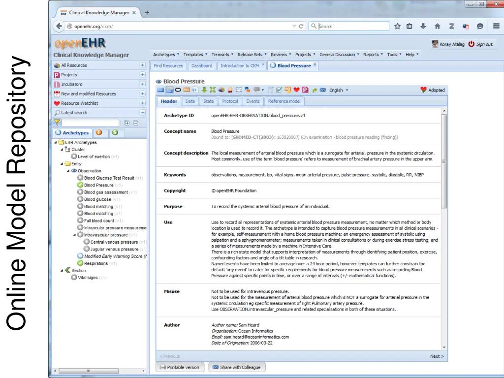 online model repository