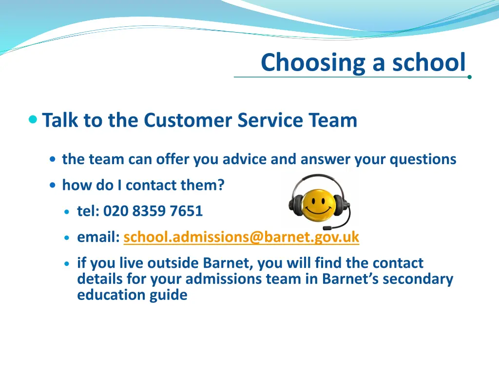 choosing a school 6
