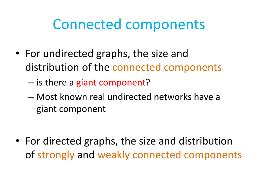connected components