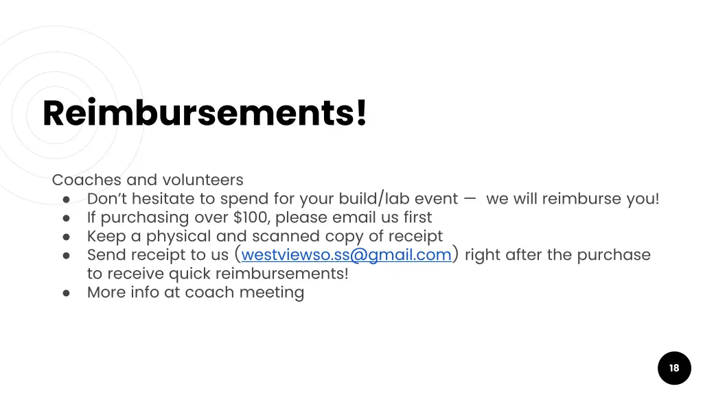 reimbursements
