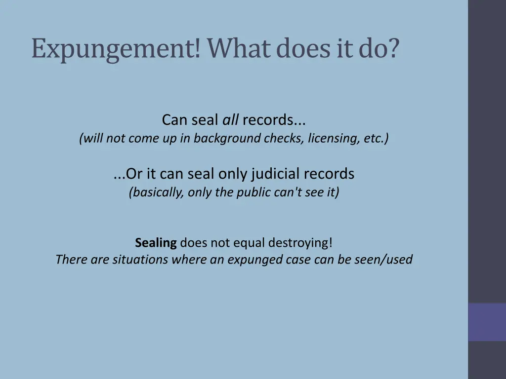 expungement what does it do