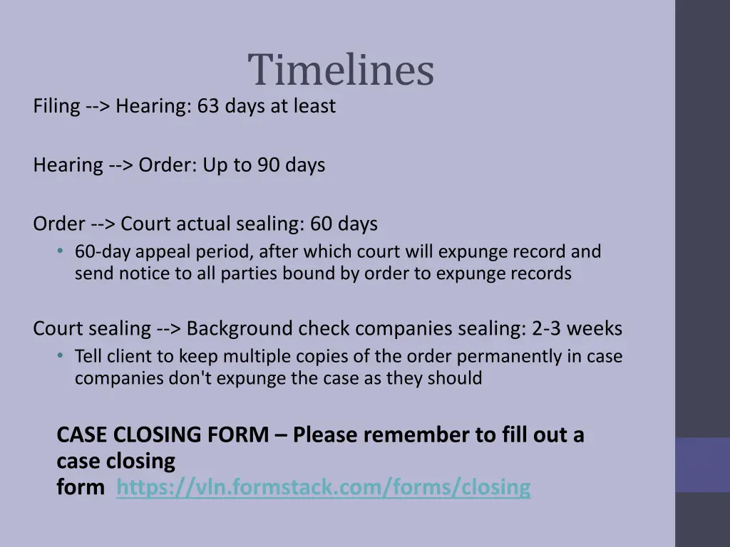 timelines