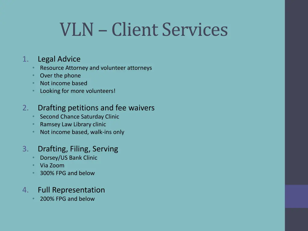 vln client services