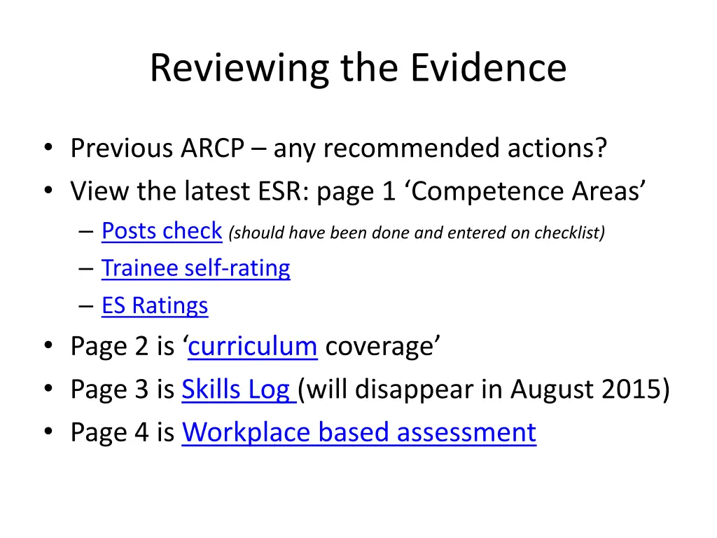 reviewing the evidence