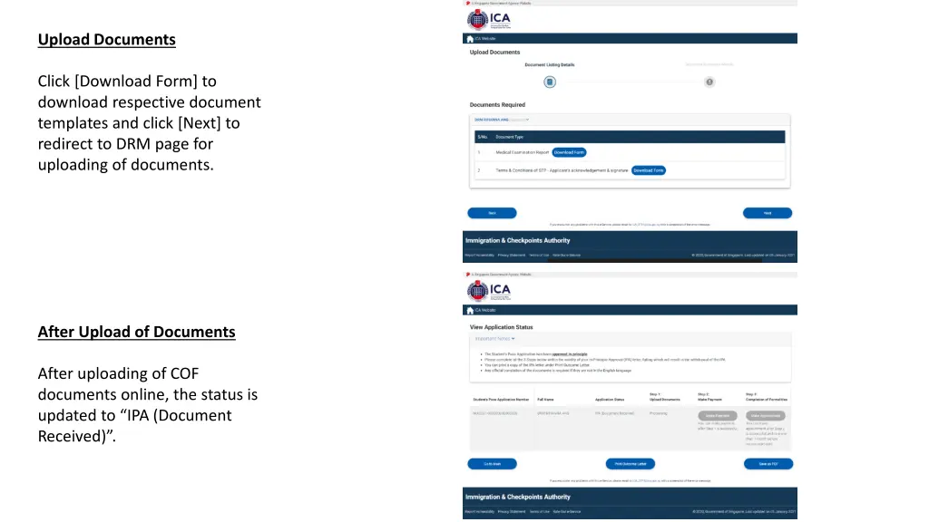 upload documents