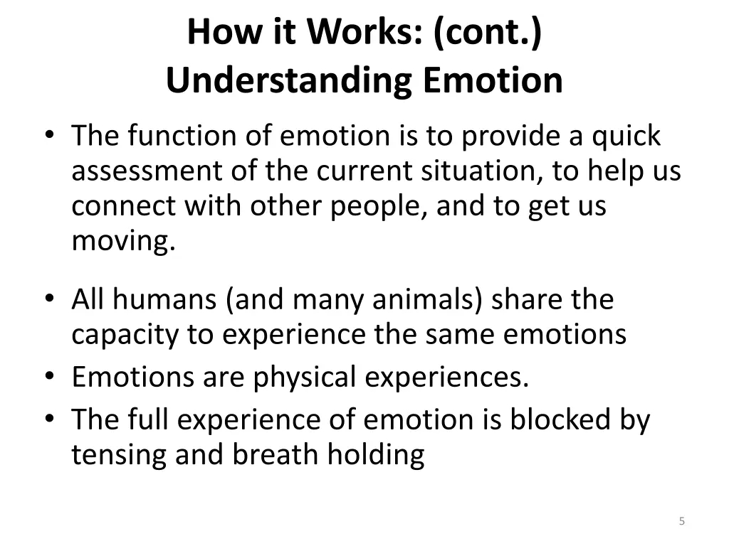 how it works cont understanding emotion