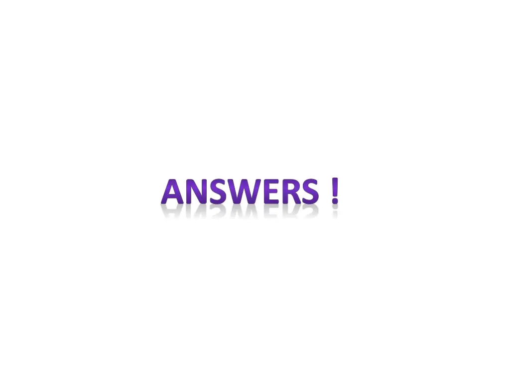 answers