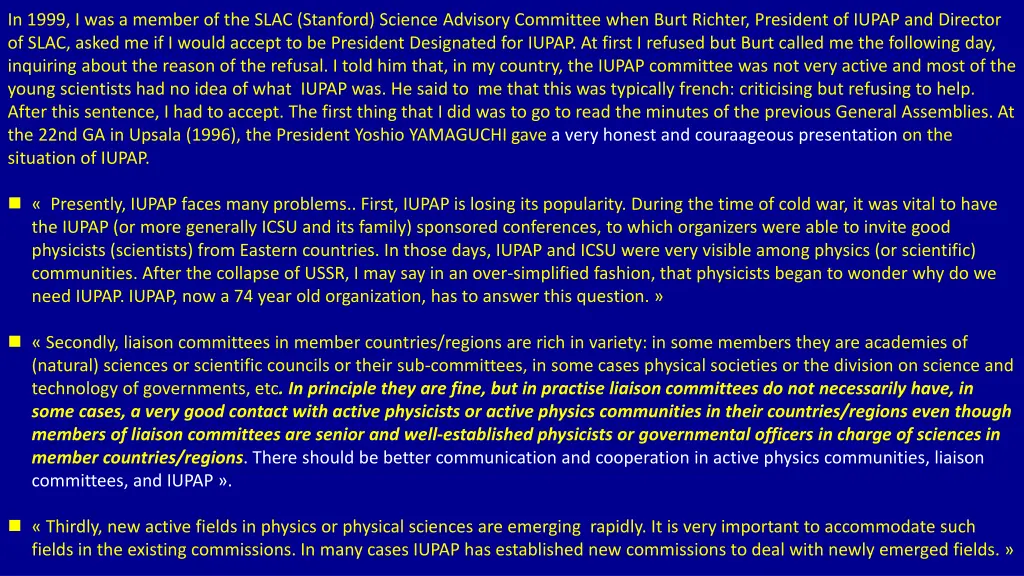 in 1999 i was a member of the slac stanford