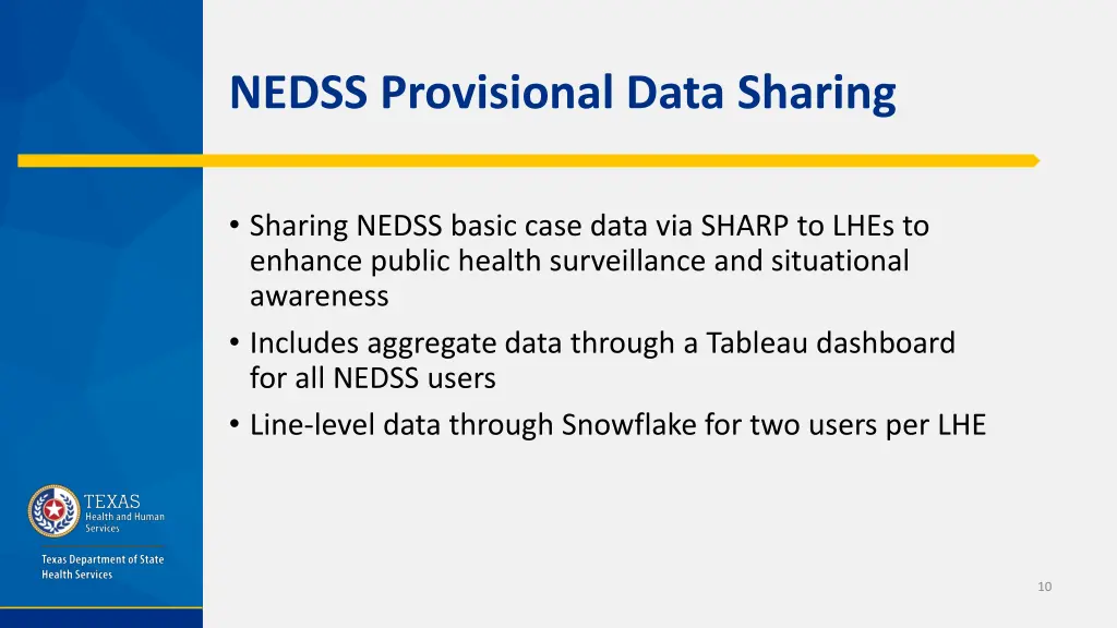 nedss provisional data sharing