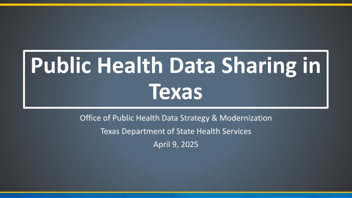 public health data sharing in texas