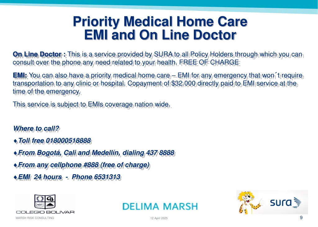 priority medical home care emi and on line doctor