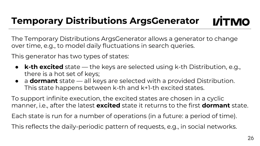 temporary distributions argsgenerator