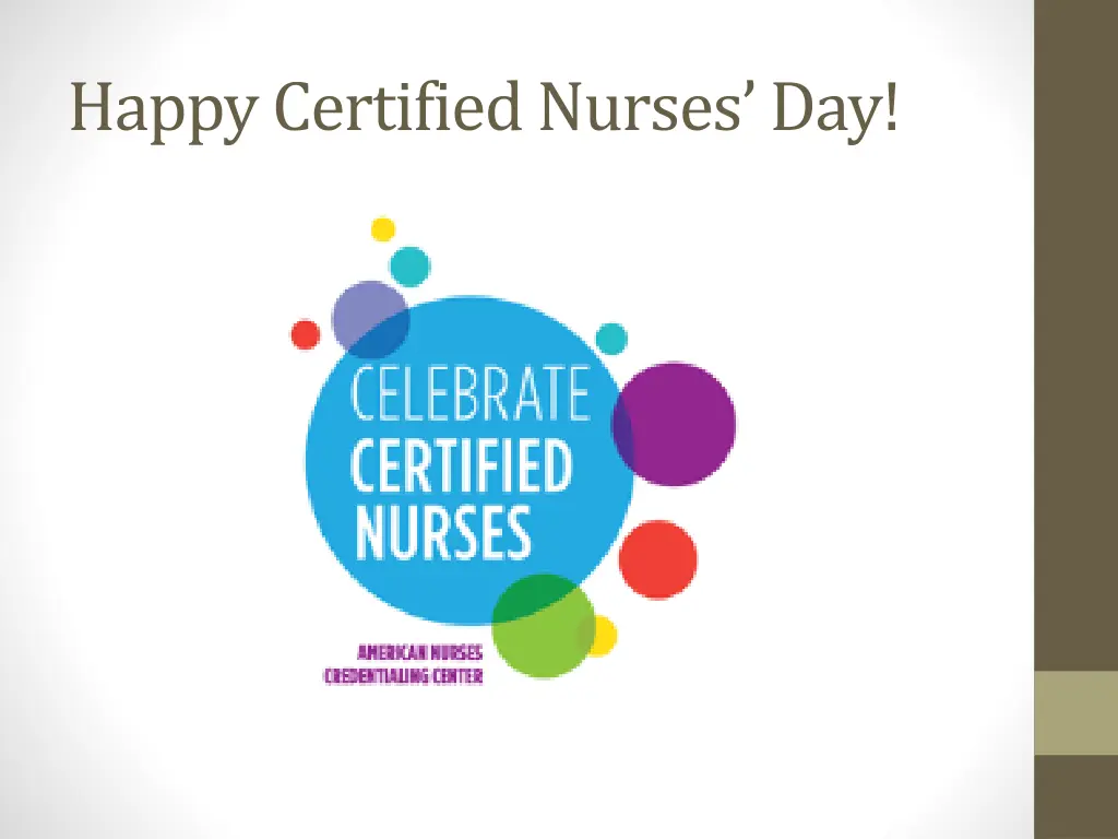 happy certified nurses day