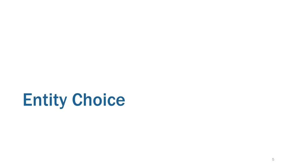 entity choice