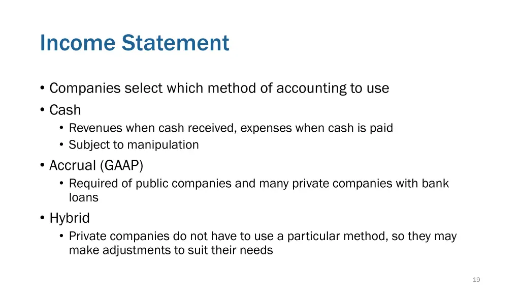 income statement