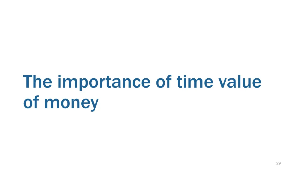 the importance of time value of money