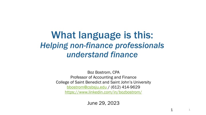 what language is this helping non finance