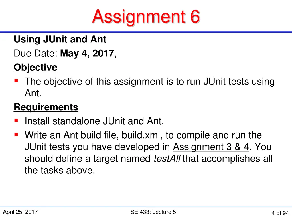 assignment 6