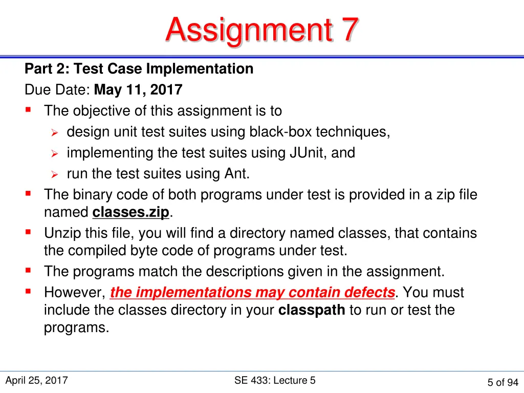 assignment 7