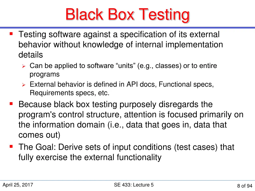 black box testing 1