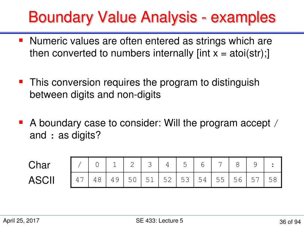 boundary value analysis examples 3