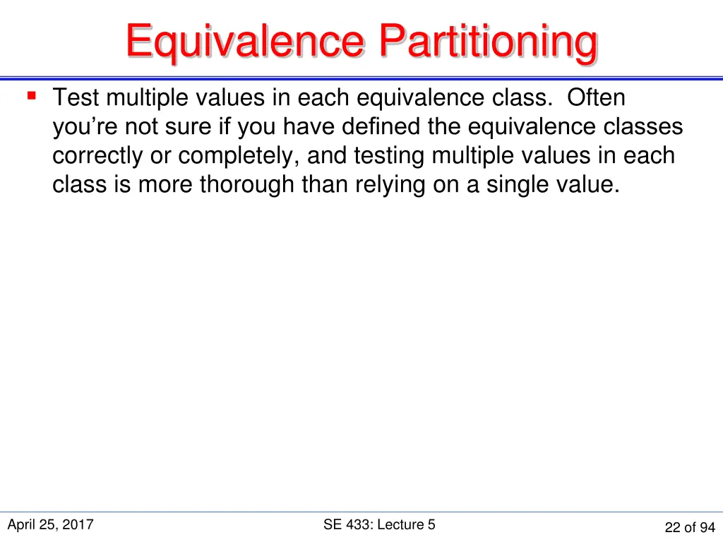 equivalence partitioning 8