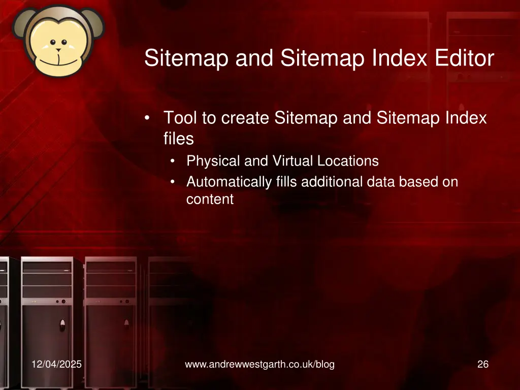 sitemap and sitemap index editor