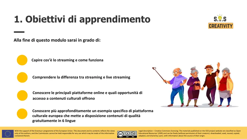 1 obiettivi di apprendimento