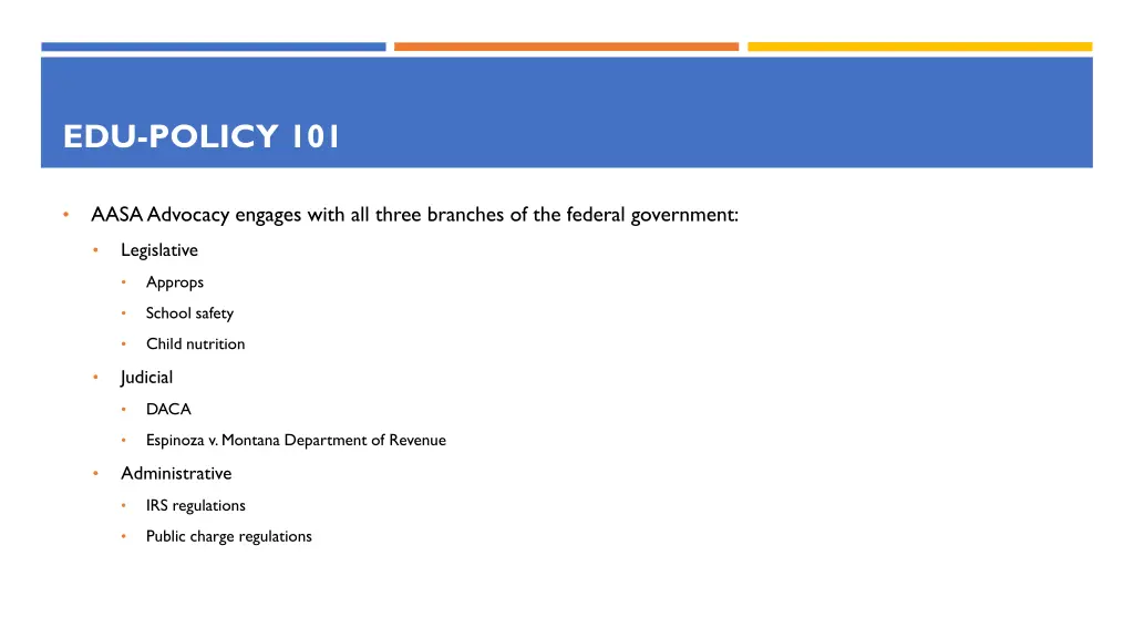 edu policy 101