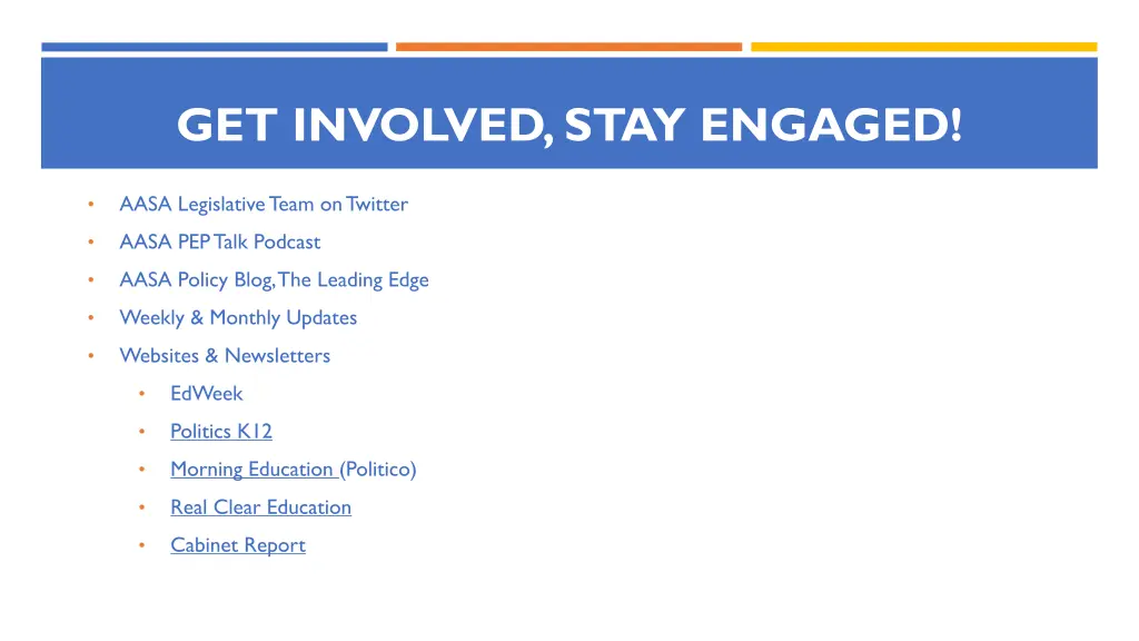 get involved stay engaged