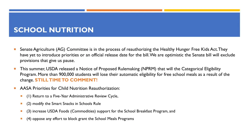 school nutrition