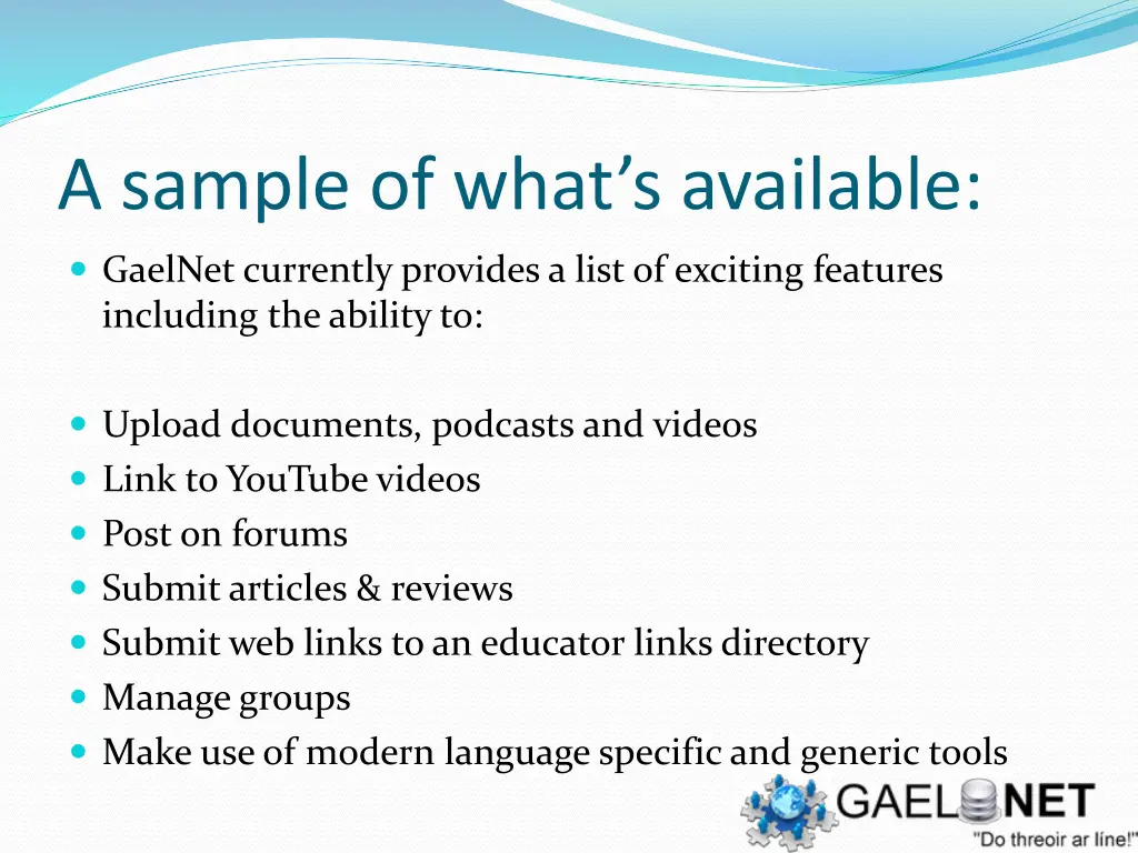 a sample of what s available