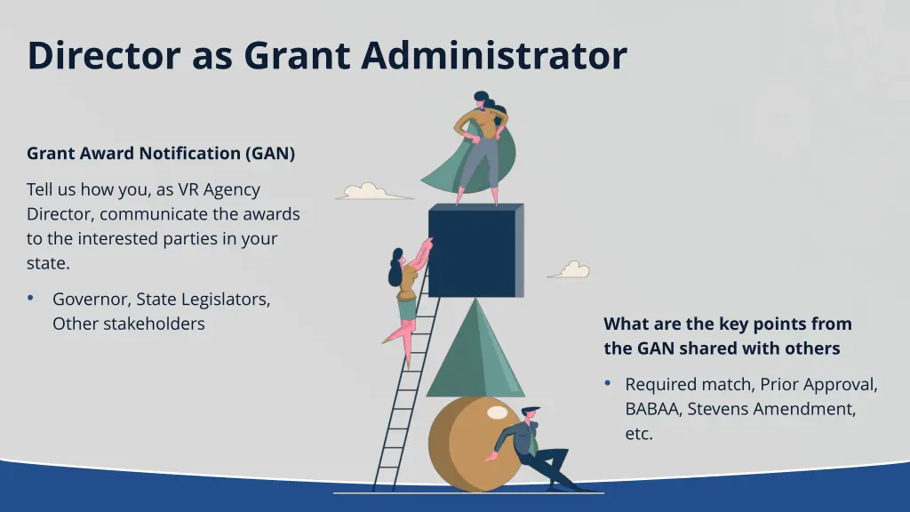 director as grant administrator