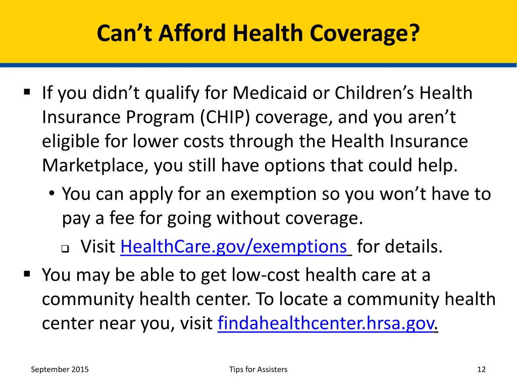 can t afford health coverage