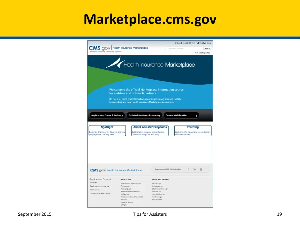 marketplace cms gov